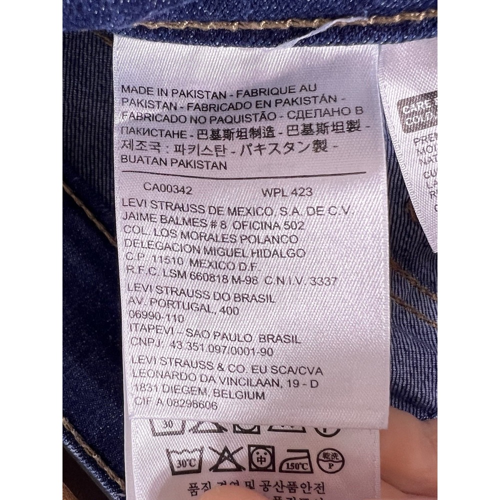 Levis‎ 711 Jeans Womens Sz 30 Dark Blue Faded Skinny Preppy Stretch Denim-30x31 - Picture 13 of 15